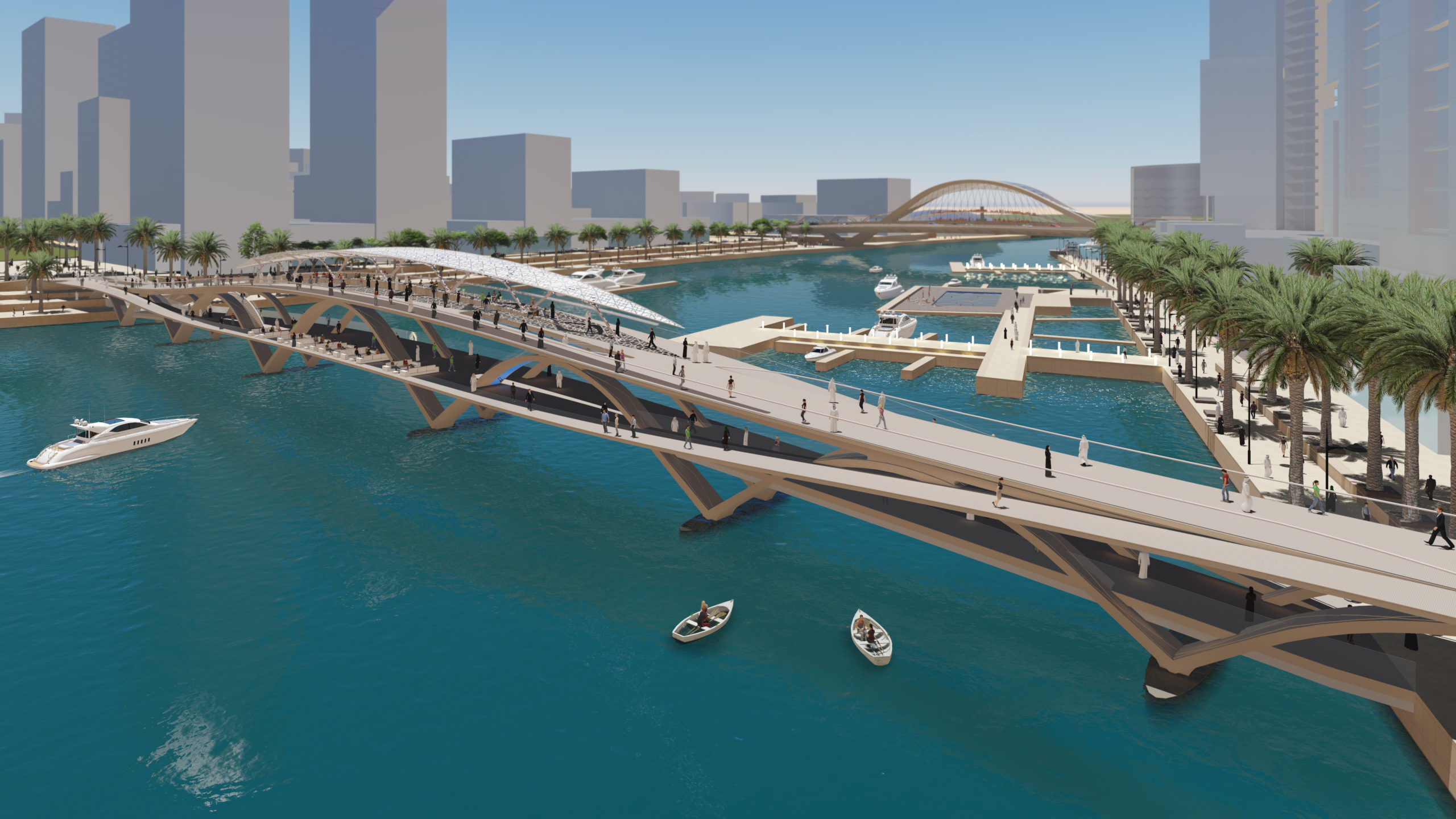 Boogbruggen Dubai Creek Harbour